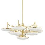 Product Image 1 for Bregman 10-Light Aged Brass Semi Flush from Hudson Valley