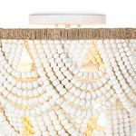 Product Image 3 for Lorelei White Wood-Bead Flush Mount from Regina Andrew Design