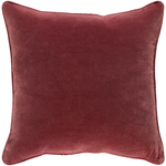 Product Image 1 for Safflower Garnet Velvet Pillow from Surya