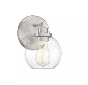 Product Image 1 for Carson Satin Nickel 1 Light Bath from Savoy House