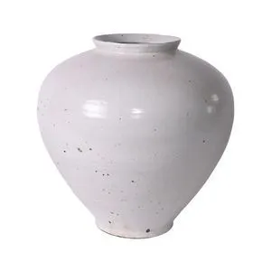 Product Image 1 for White Crackle Cone Shaped Jar from Legend of Asia