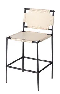 Product Image 1 for Asher Leather Off-White Counter Stool from Jamie Young