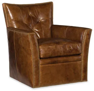 Product Image 2 for Conner Swivel Club Chair - Heavy Metal Gamma from Hooker Furniture