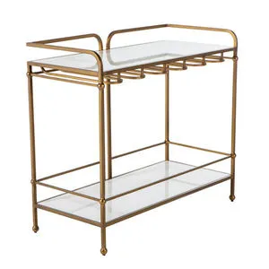 Product Image 1 for Thia Brushed Brass & Marble Bar Console from Gabby