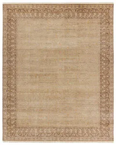 Product Image 8 for Designer Edit Serenity Hand-Knotted Trellis Gold / Brown Rug 6' x 9' from Jaipur