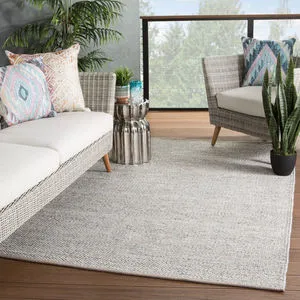 Product Image 2 for Lamanda Indoor / Outdoor Solid Taupe / Gray Area Rug from Jaipur