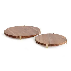 Product Image 1 for Cherie Round Serving Boards, Set Of 2 from Napa Home And Garden