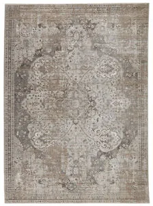 Product Image 2 for Vibe By Ginevra Medallion Gray/ Ivory Rug from Jaipur