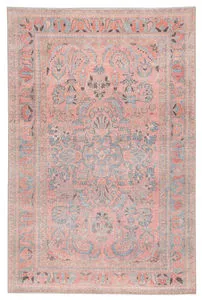Product Image 2 for Pippa Medallion Pink / Light Blue Area Rug from Jaipur