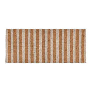 Product Image 1 for Striped 24"x57" Doormat Choir Front and PVC Backing Ivory and Natural from Classic Home Furnishings