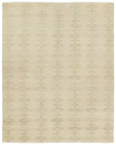 Product Image 1 for Addae Hand Knotted Geometric Sage/Ivory Rug from Jaipur