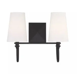 Product Image 3 for Cameron
Matte Black 2 Light Bath from Savoy House