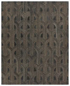 Product Image 1 for Verde Home by Manhattan Handmade Modern Geometric Slate/ Taupe Rug - 5' x 8' from Jaipur