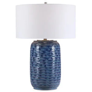 Product Image 3 for Uttermost Sedna Blue Table Lamp from Uttermost
