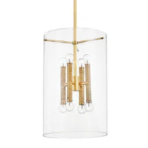 Product Image 1 for Barlow 8-Light Lantern - Aged Brass from Hudson Valley