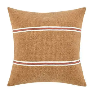 Product Image 1 for Pryce 22" Cotton Linen Blend Throw Pillow, Chestnut Brown from Classic Home Furnishings