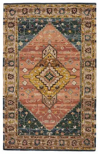Product Image 1 for Vibe By Seraphina Handmade Medallion Pink/ Yellow Rug from Jaipur