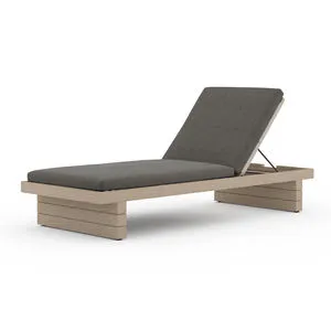 Product Image 3 for Leroy Outdoor Chaise Washed Brown from Four Hands