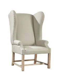Product Image 2 for Grand Linen Wingback Chair from Furniture Classics