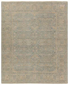 Product Image 6 for Maison Hand-Knotted Medallion Gray / Tan Rug 18" x 18" from Jaipur