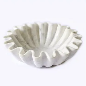 Product Image 5 for Marble Fine Carved Lotus Bowl from BIDKHome