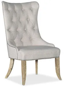 Product Image 4 for Castella Wood & Fabric Tufted Dining Chair from Hooker Furniture