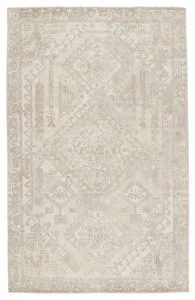 Product Image 4 for Arlowe Handmade Medallion Light Taupe/ Cream Rug from Jaipur