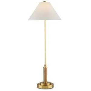 Product Image 1 for Ippolito Brass Console Lamp from Currey & Company
