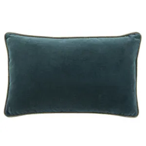 Product Image 2 for Lyla Solid Teal/ Cream Lumbar Pillow from Jaipur
