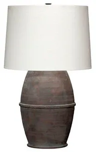 Product Image 1 for Antiquity Dark Grey Ceramic Table Lamp from Jamie Young