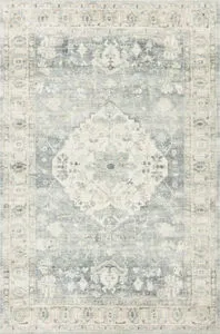 Product Image 4 for Rosette Denim / Fog Rug from Loloi