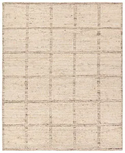 Product Image 1 for Kizza Handknotted Striped Cream / Brown Rug from Jaipur