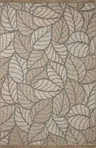 Product Image 1 for Dawn Organic Modern Natural Leaf-Patterned Fringe 2'3" x 10'0" Rug from Loloi
