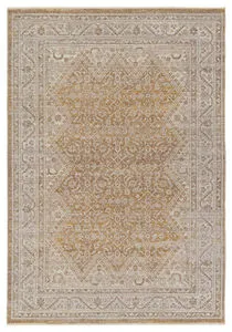 Product Image 1 for Harriet Updated Traditional Medallion Gold/ Light Gray Rug - 8' x 10' from Jaipur