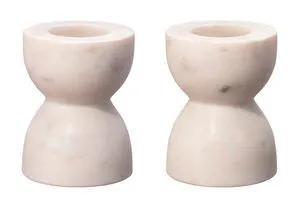 Product Image 1 for Petit Marble Candlesticks, Set of 2 from Jamie Young