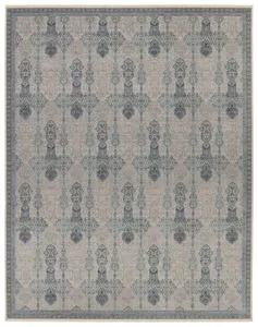 Product Image 1 for Beaumont Transitional Trellis Blue/ Tan Rug - 3' x 8' from Jaipur