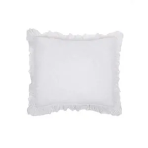 Product Image 1 for Charlie Linen Euro Sham - White from Pom Pom at Home