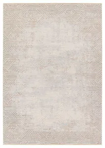 Product Image 1 for Olympian Modern Geometric Tan/ Gray Rug - 3' x 10' from Jaipur
