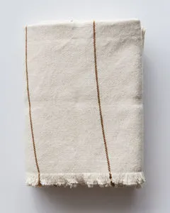 Product Image 7 for Brooklyn 50"x70" Ivory Cotton Striped Throw from Under the Bough