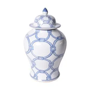 Product Image 1 for Blue & White Lover Locks Temple Jar-Small from Legend of Asia
