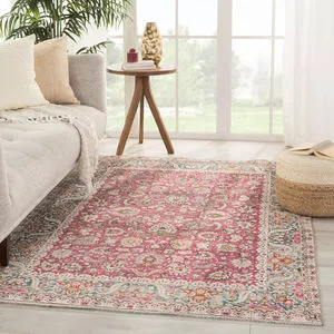 Product Image 5 for Parlour Oriental Multicolor / Pink Area Rug from Jaipur