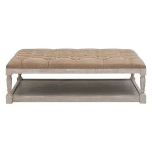 Product Image 1 for Townsend Tufted Upholstered Rectangle Coffee Table from Essentials for Living