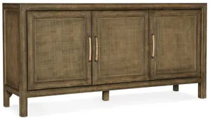 Product Image 1 for Sundance Pecan & Rattan Small Media Console from Hooker Furniture