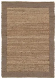 Product Image 1 for Query Handmade Bordered Brown Rug 5' x 8' from Jaipur