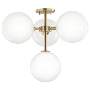 Product Image 1 for Ashleigh 4 Light Semi Flush from Mitzi