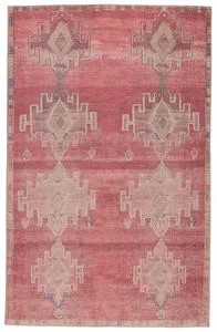 Product Image 2 for Evadne Medallion Pink/ Blue Rug from Jaipur