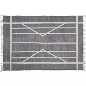 Product Image 2 for Block Print Rug Cotton Rug Centerpoint Stripe from Homart