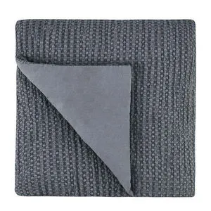 Product Image 2 for Colorman Cotton Linen Blend Fabric Marina Blue Quilt from Classic Home Furnishings