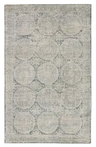 Product Image 5 for Crescent Handmade Medallion Blue/ Gray Rug from Jaipur