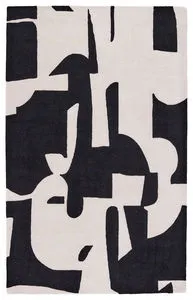 Product Image 7 for Noverre Handmade Abstract Black/ Cream Area Rug from Jaipur